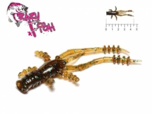 Силикон Crazy Fish Crayfish 4.5см 42 Green Pumpkin BL.-кальмар
